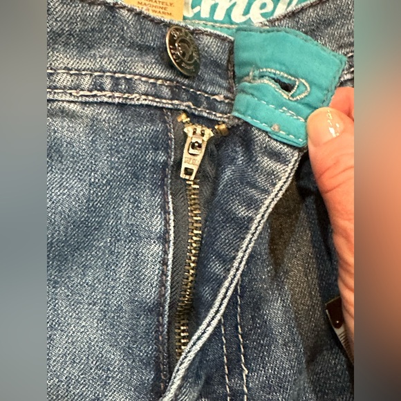 Red Camel blue jeans sz 16 Boys. Whiskered pattern, medium wash denim Adjustable - Picture 9 of 12